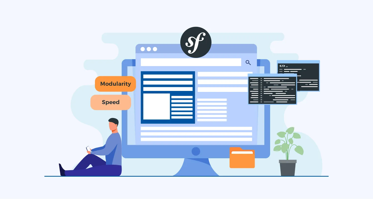 Схема серверной структуры на Symfony